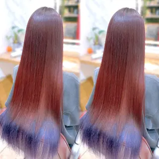 ロング カラー 💙mai🫧 縮毛矯正・ハイライトのヘアスタイル