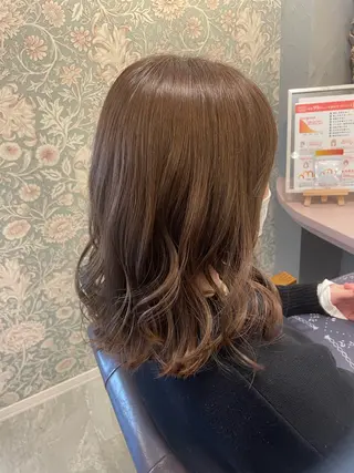 ミディアム hair make echo滿木あい花のヘアスタイル