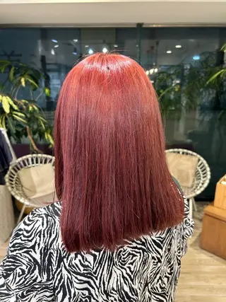 ミディアム 梅沢 優羽のヘアスタイル