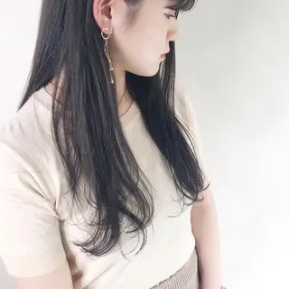セミロング カラー カラーモデル募集中 美容室ハピスのヘアスタイル