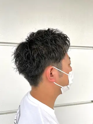 パーマ メンズ 西村 れいのヘアスタイル