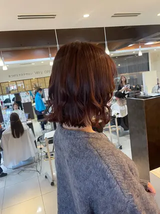 ミディアム カラー 🤎韓国ヘア ベージュ まゆか🤎のヘアスタイル