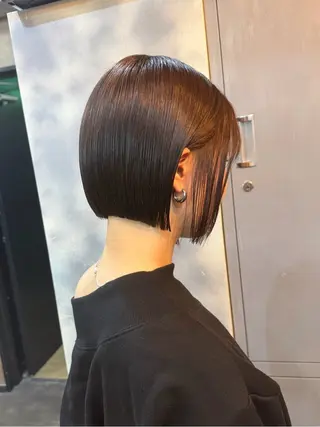 ショート カラー ボブ/ミルクティー /博多/DAI/店長のヘアスタイル