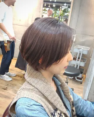 ショート カラー パーマ ヘアアレンジ 6月オープン♪豊見城 Lodattu✁清水のヘアスタイル
