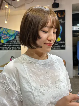 ミディアム ORe'S HAIR BE　GLaDまなみのヘアスタイル