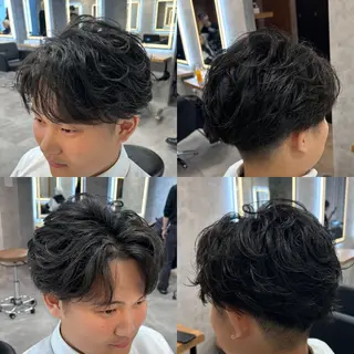ショート カラー パーマ メンズ メンズ特化 👑YUTAのヘアスタイル