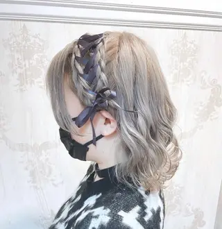 ショート ヘアアレンジ 💖透明感カラー💖 mayukoのヘアスタイル