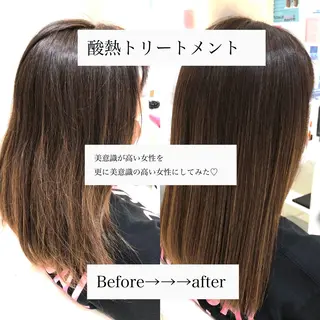 セミロング 艶髪美容師　森田 優貴のヘアスタイル