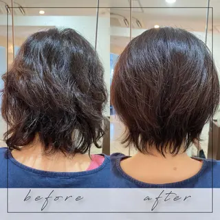 ショート くせ毛×ショート 上岡勇祐のヘアスタイル