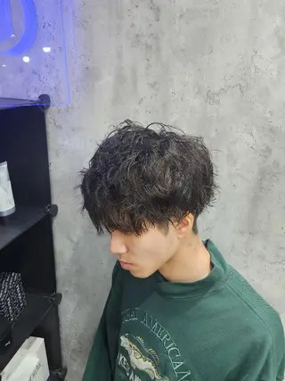 パーマ 🇰🇷ダウンパーマ 毛流れヘア🪽藤原のヘアスタイル