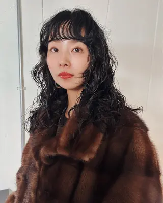 セミロング パーマ レイヤー/パーマ /ウルフ/nabeのヘアスタイル