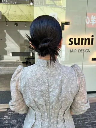 ミディアム カラー ヘアアレンジ 「sumi」 AMIのヘアスタイル