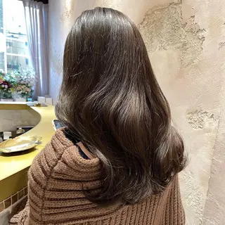 ロング カラー ブリーチなし 透明感カラー/艶髪のヘアスタイル