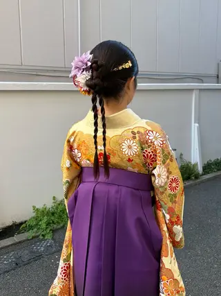 ヘアアレンジ yumemiレイヤー ‎✴︎ 透明感カラーのヘアスタイル