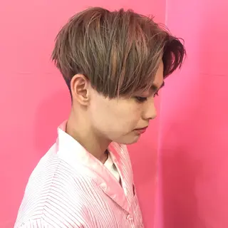 ショート カラー メンズ Vir by browのヘアスタイル