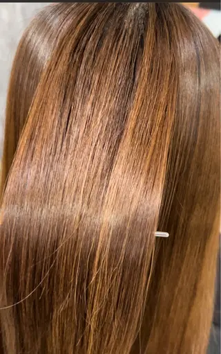 ロング カラー 似合わせ 顔周りYUUGAのヘアスタイル