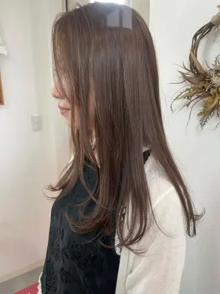 セミロング キノシタ マユのヘアスタイル