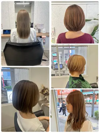 ミディアム カラー ヘアアレンジ 🍓艶髪/艶カラー しんたに🌈のヘアスタイル