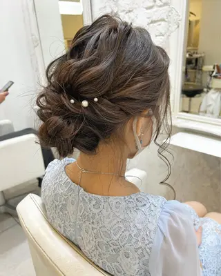 セミロング カラー ヘアアレンジ マツエク・マツパ アイブロウ 透明感カラー🫧ヘア セット🫧松本菜月の眉毛・アイブロウイメージ