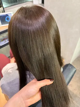 ミディアム カラー 透明感カラー/ ネイル💅まりなのヘアスタイル