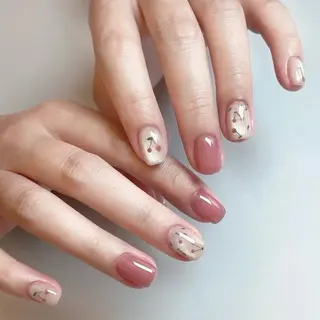 ネイル By moonネイル 🌷ワンホン/韓国風のネイルデザイン