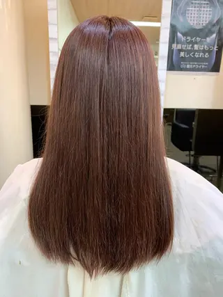ロング カラー 加藤 遥花のヘアスタイル