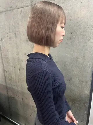 ショート 透明感カラー🌿ボブ ✨飛田　ケイのヘアスタイル
