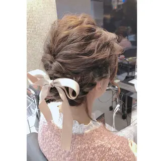 セミロング ヘアアレンジ 女性リピ90%🍨 🩷佐藤みずきのヘアスタイル