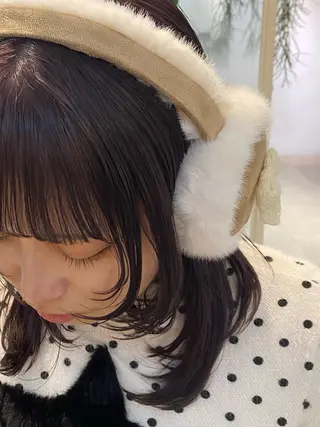 ミディアム カラー Lomalia／ yuzuki🤎ᐩᕀのヘアスタイル