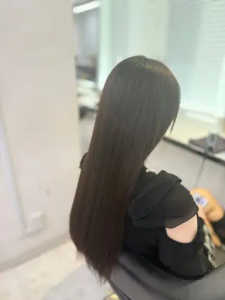 ロング カラー 韓国風グレージュ 🤍たくみ🤍のヘアスタイル