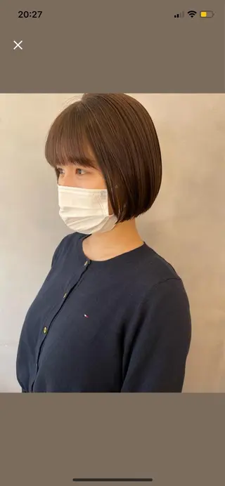 ショート 透明感カラー/顔周り カット/ののか💞のヘアスタイル
