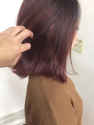 ミディアム カラー ヘアアレンジ 三輪 太一のヘアスタイル