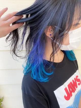 ロング ハイトーンカラー🌈 メンズパーマ鈴木康平のヘアスタイル