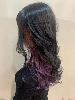 ロング カラー 堤 麻衣子のヘアスタイル