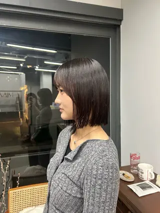 ショート 櫻木李紗/暖色カラー 透明感カラーのヘアスタイル