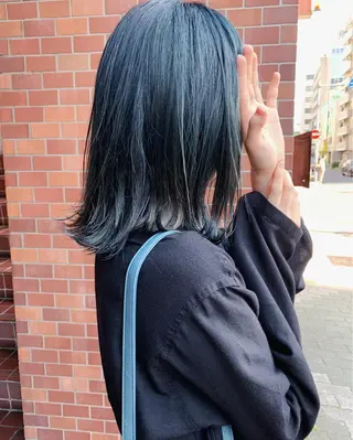 ミディアム 丹羽大喜 縮毛矯正/美髪矯正のヘアスタイル