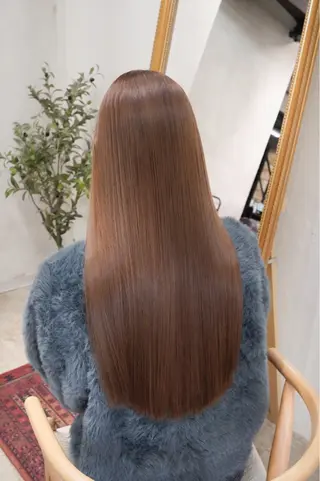 ロング 🪞透けヘア髪質改善 艶ベージュ/nagiのヘアスタイル