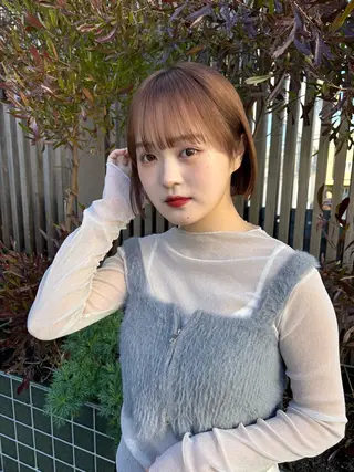 ミディアム カラー 透明感✨女性特化💙 chihiroのヘアスタイル