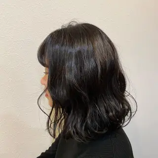 ミディアム カラー 髪質改善／艶カラー 🫧harunaのヘアスタイル
