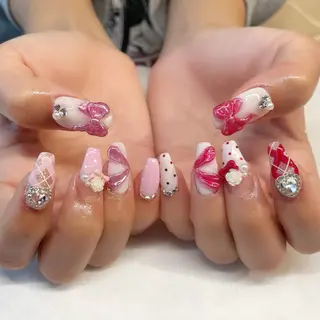 ネイル 💎🐰 saki. m 🐰💎のネイルデザイン
