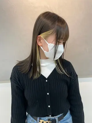 ミディアム 垢抜けレイヤー特化× 髪質改善 藤原悠暉のヘアスタイル