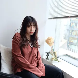 ロング カラー パーマ 大人可愛いHair ❤︎Ayakoのヘアスタイル