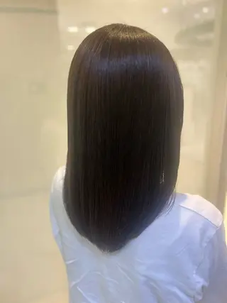 ミディアム カラー 縮毛矯正/髪質改善/ 艶髪ササキナツミのヘアスタイル