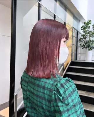 ミディアム カラー パーマ ヘアアレンジ stylist 🌸 kana.のヘアスタイル