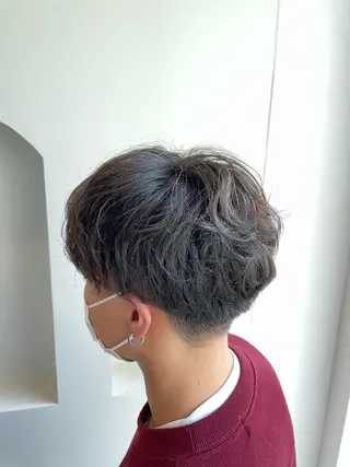 パーマ メンズ メンズ/透明感カラー しゅうとのヘアスタイル