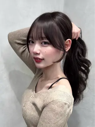 🩵ワンカラー／ 銀座／mayu🩵のヘアスタイル