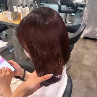ミディアム 横浜美容室/透明感 カラー/レイヤーのヘアスタイル