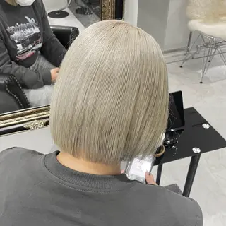 ショート カラー ブリーチカラー 🎀ヒナ/トモカ🎀のヘアスタイル