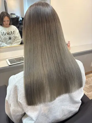 ロング カラー ヘアカラー&縮毛矯正 STAR☆RIVERのヘアスタイル