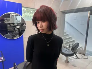 カラー RiA/レイヤーカッ ト/ハッシュカットのヘアスタイル